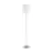 Eglo Stehlampe Pasteri Stahl Satin-Nickel Weiß | IP20 - Geeignet für 1x E27 