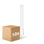 Lot 10x Ledvance Dulux-L LED 12W - 840 Blanc Froid | 4-Pins - Équivalent 24W